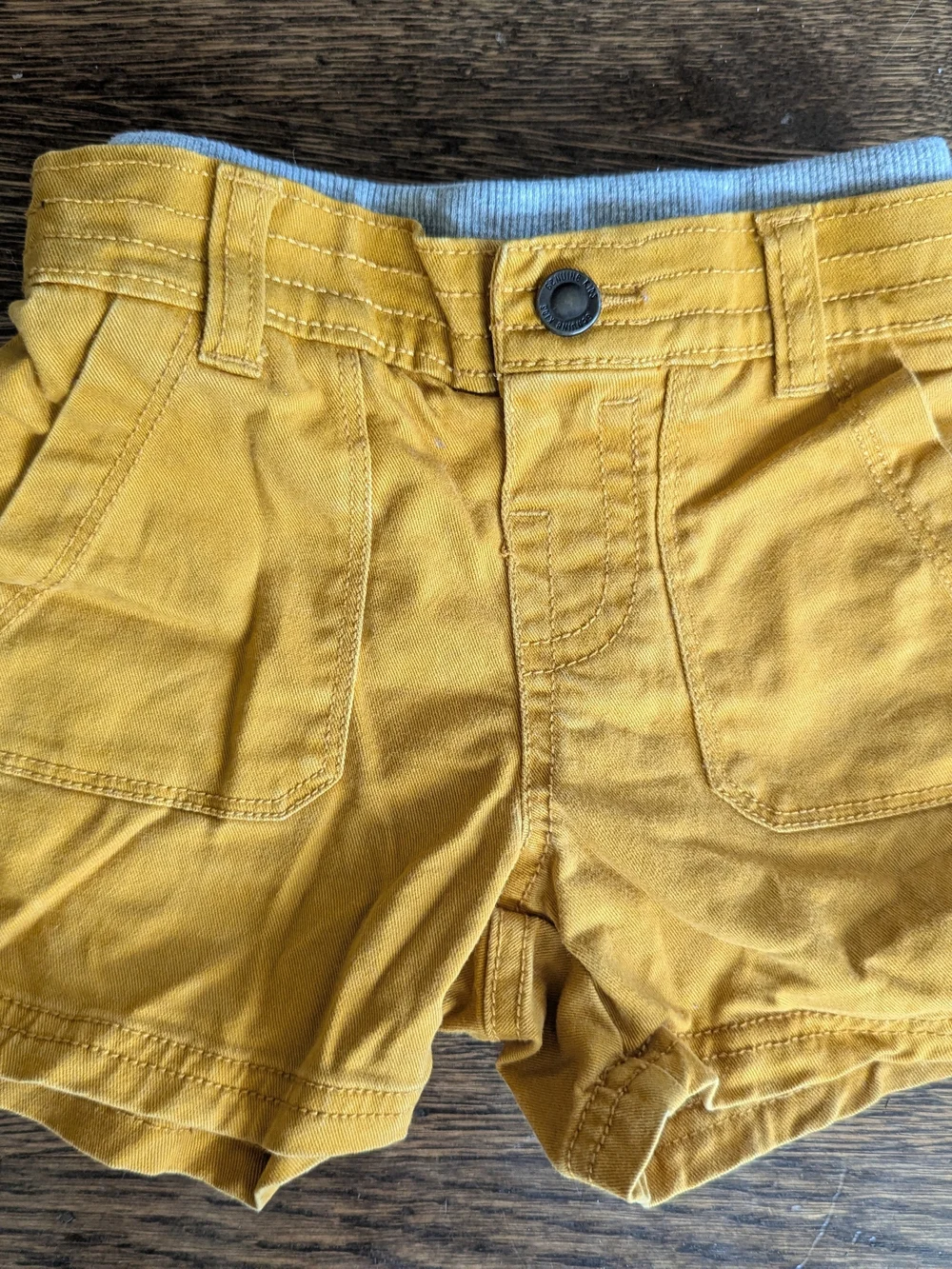 Genuine Kids from OshKosh Mustard Yellow Pull-On Shorts 18M